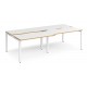 Adapt 1200mm Deep Sliding Top Double Back to Back Bench Desk